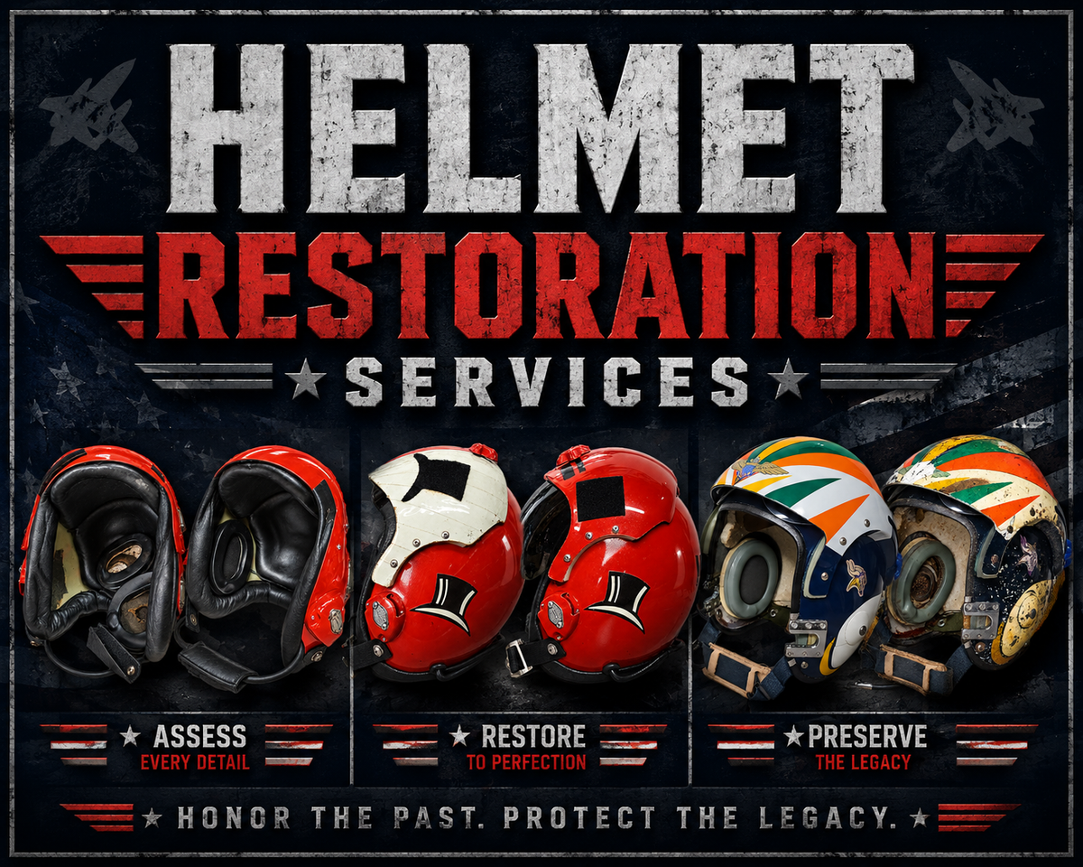 Flight Helmet Restoration Services