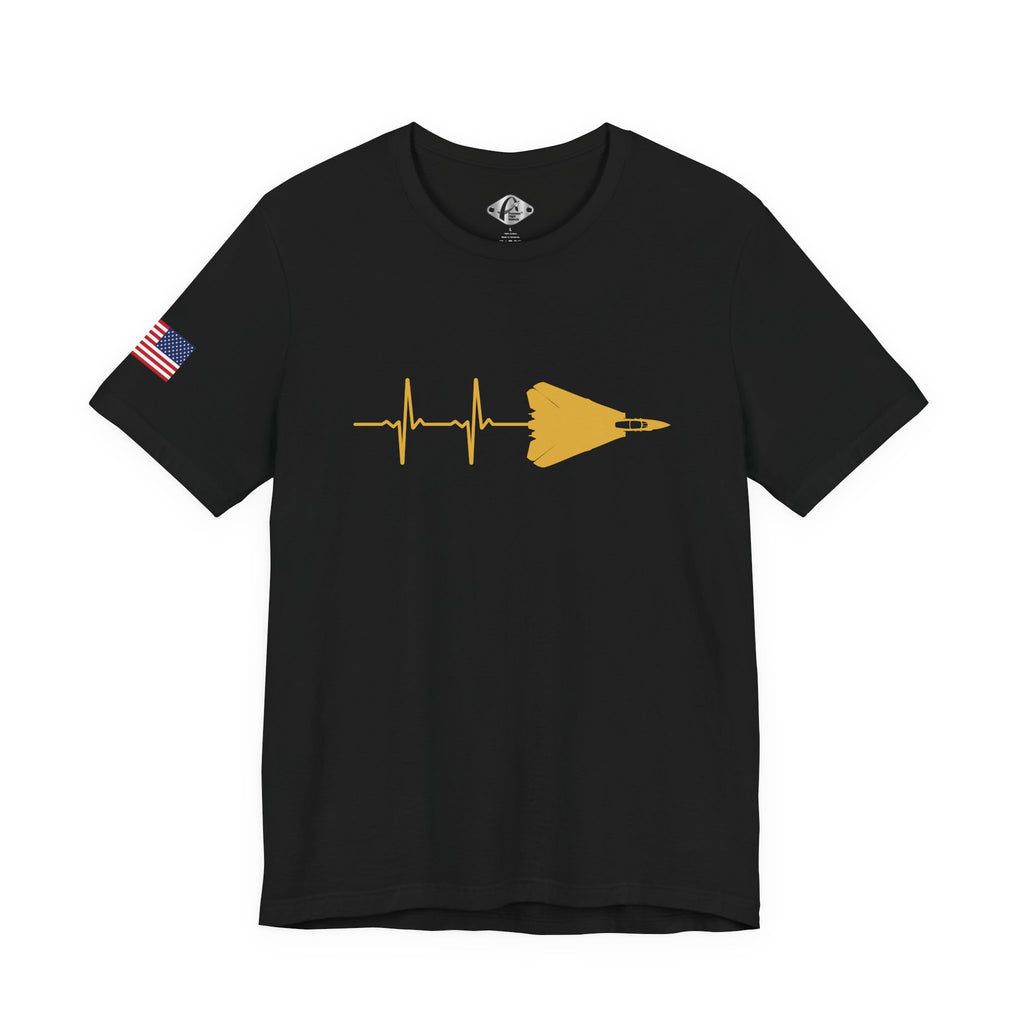 Tomcat Heartbeat Black/Yellow T-shirt