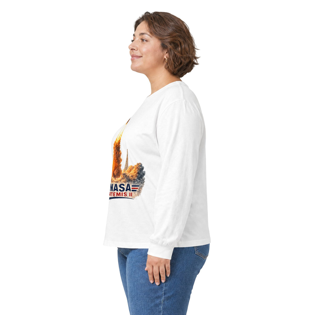Artemis II Launch Graphic Long Sleeve Tee
