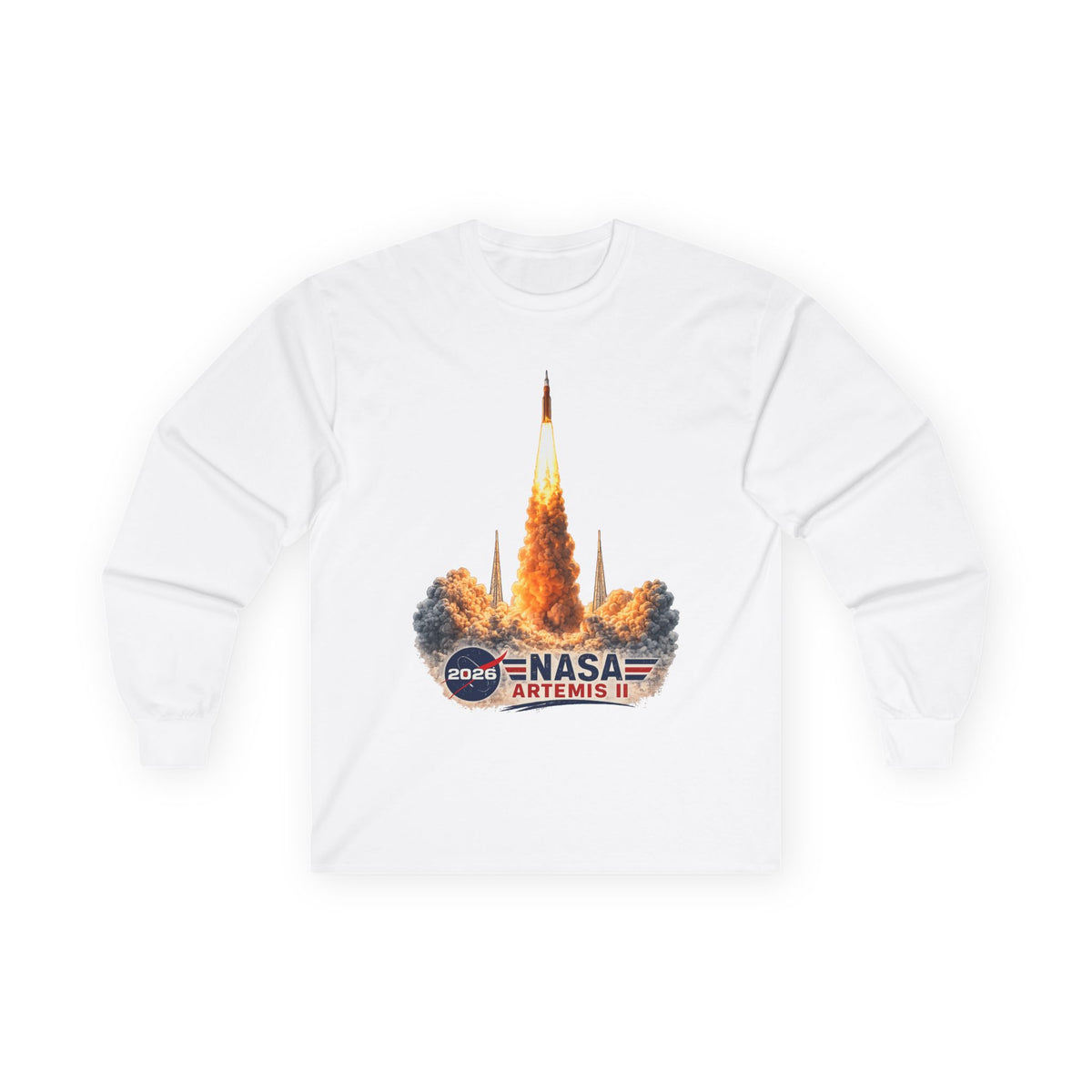 Artemis II Launch Graphic Long Sleeve Tee