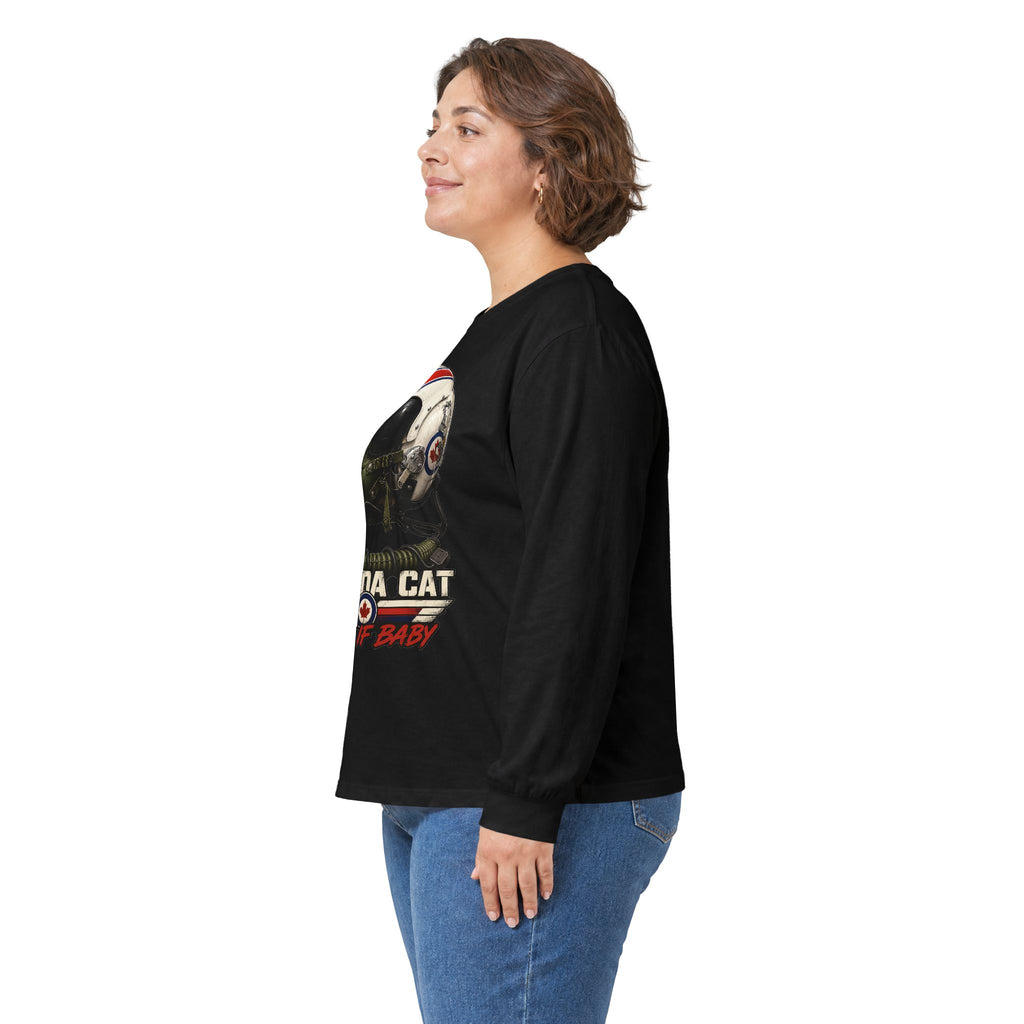 Canada Cat HGU-33 Pilot Helmet Long Sleeve Tee