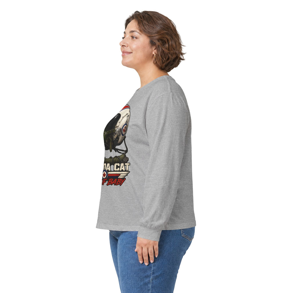Canada Cat HGU-33 Pilot Helmet Long Sleeve Tee