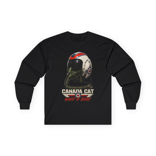 Canada Cat HGU-33 Pilot Helmet Long Sleeve Tee