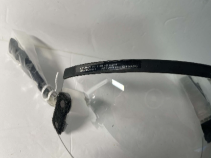 Clear bungee visor - Used Selection