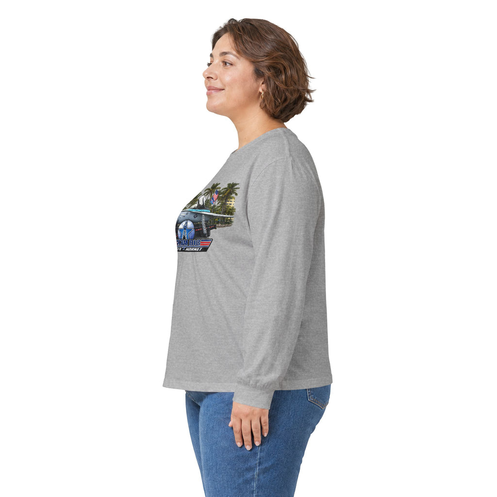 Dream Big Maverick F-18 Graphic Long Sleeve Tee