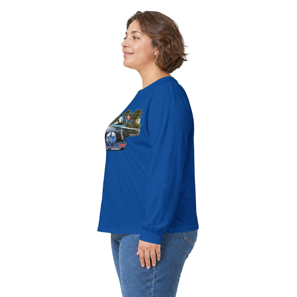 Dream Big Maverick F-18 Graphic Long Sleeve Tee
