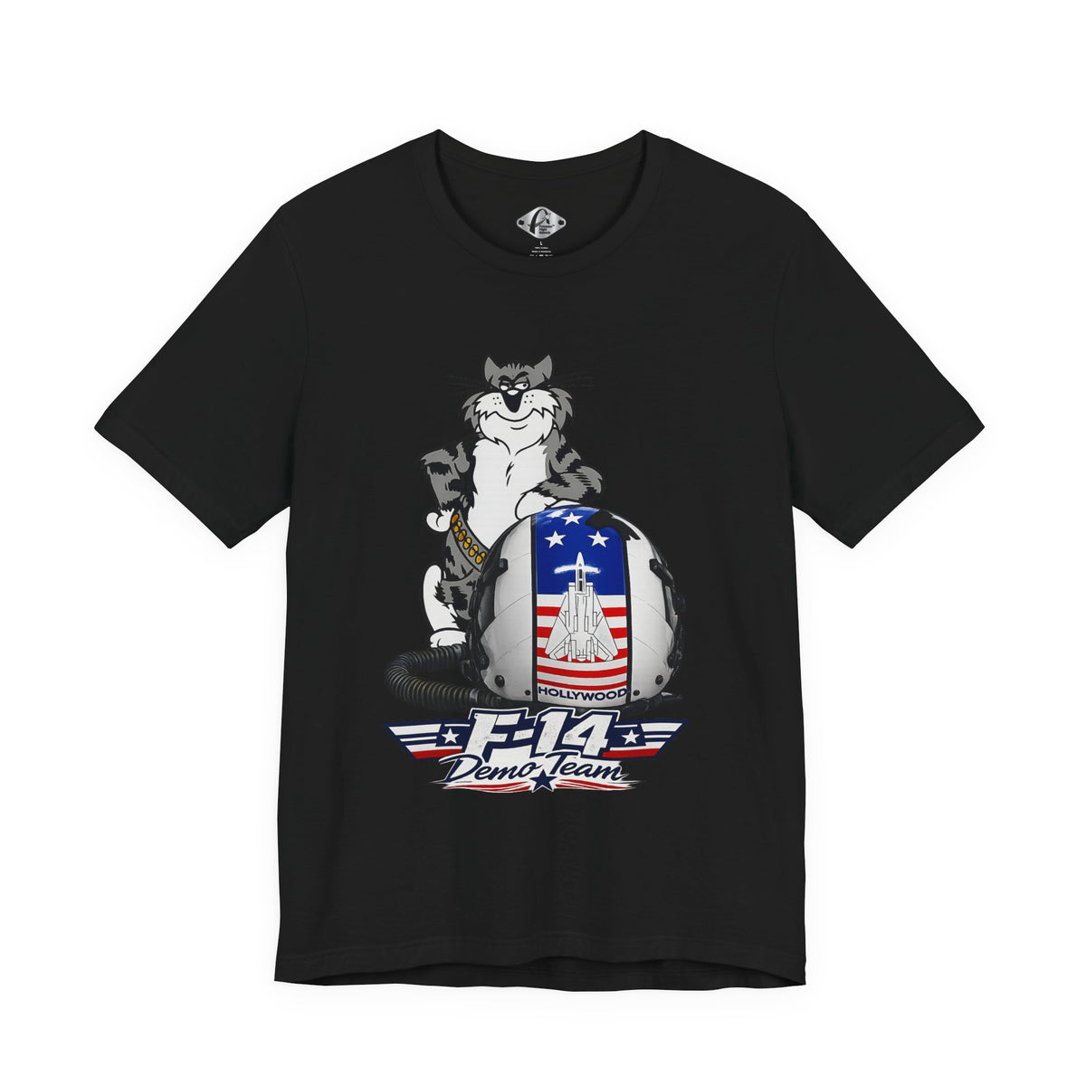 F-14 Tomcat Demo Team Pilot Helmet Graphic T-Shirt