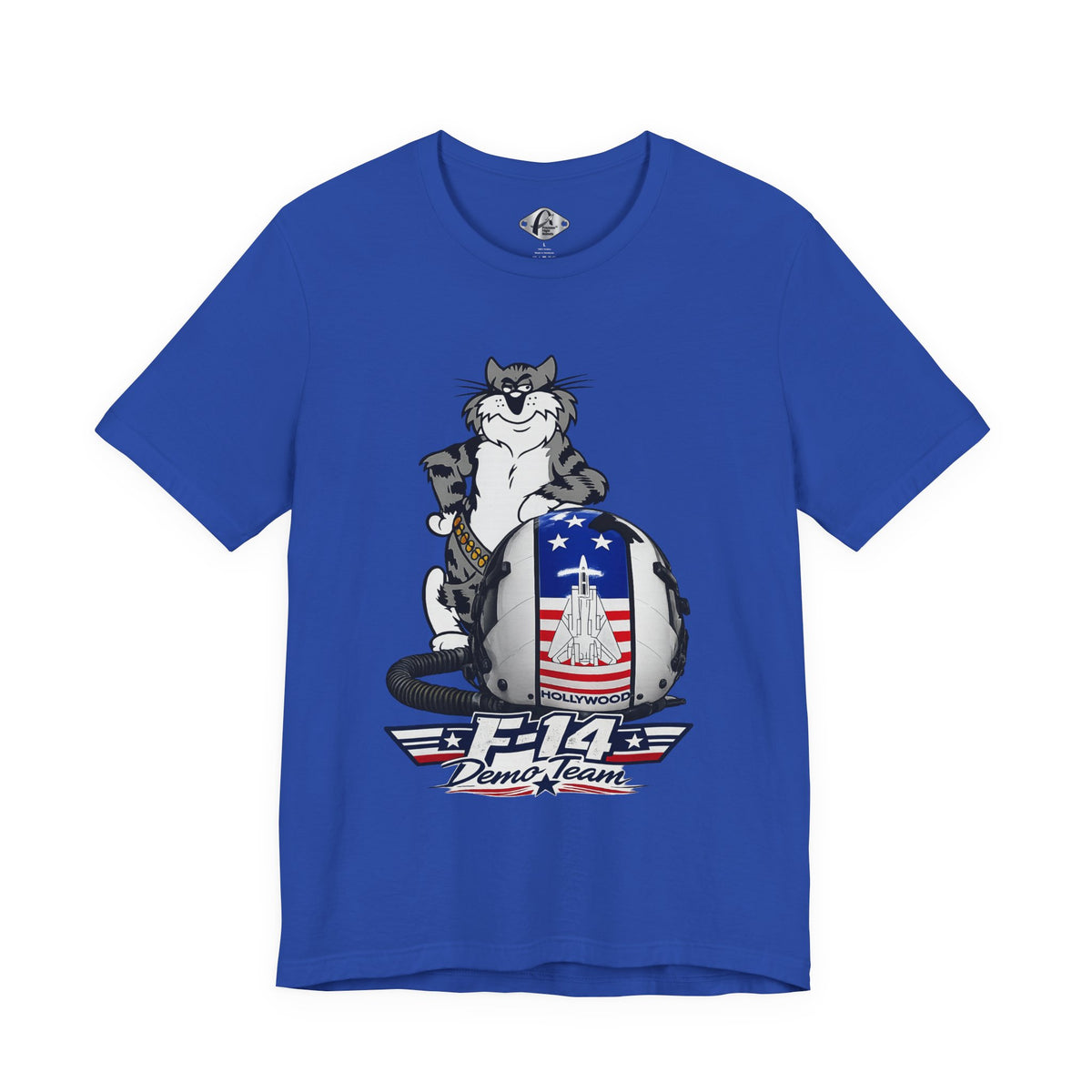 F-14 Tomcat Demo Team Pilot Helmet Graphic T-Shirt