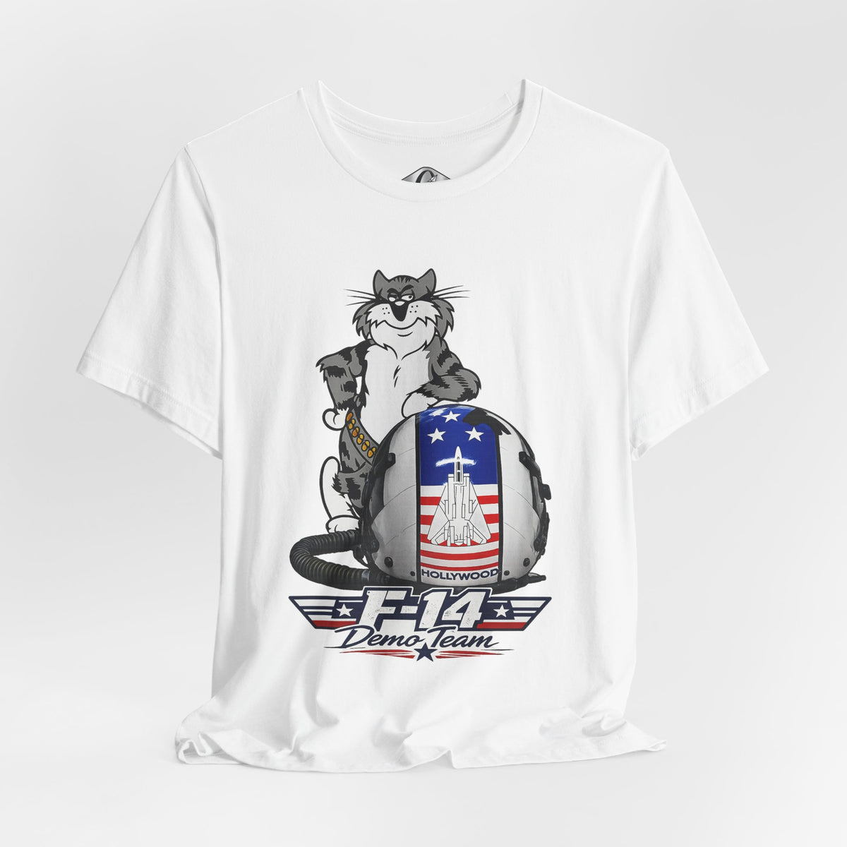 F-14 Tomcat Demo Team Pilot Helmet Graphic T-Shirt