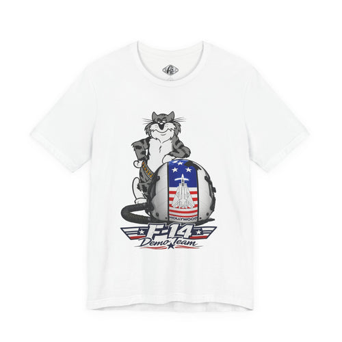 F-14 Tomcat Demo Team Pilot Helmet Graphic T-Shirt