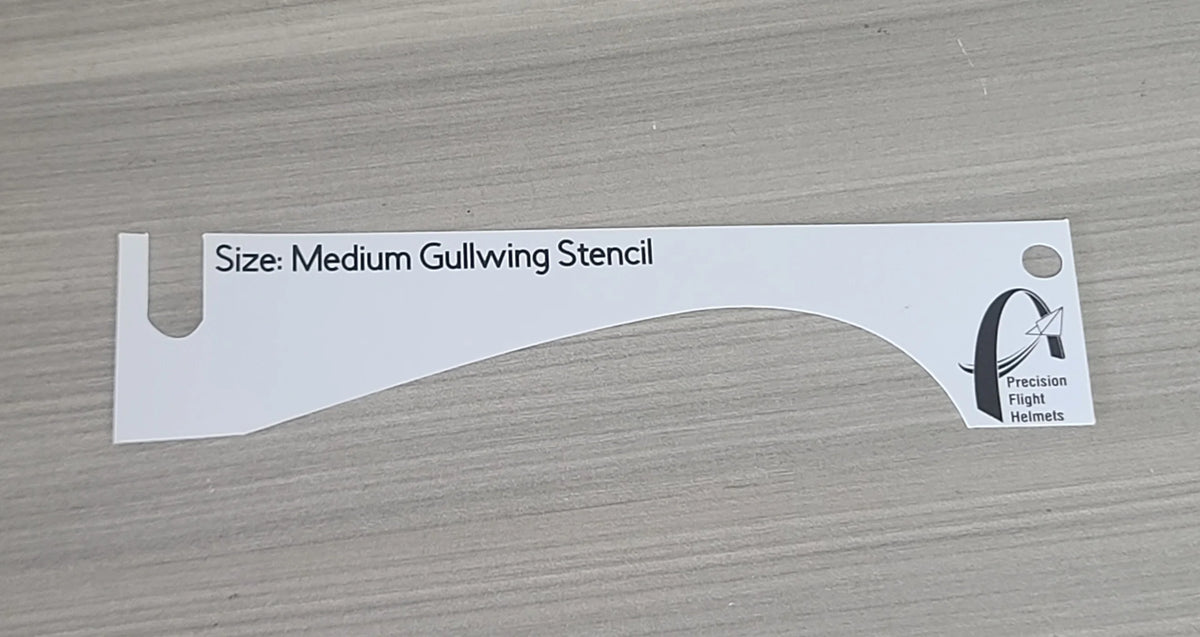 HGU or APH Helmet Gullwing Stencil