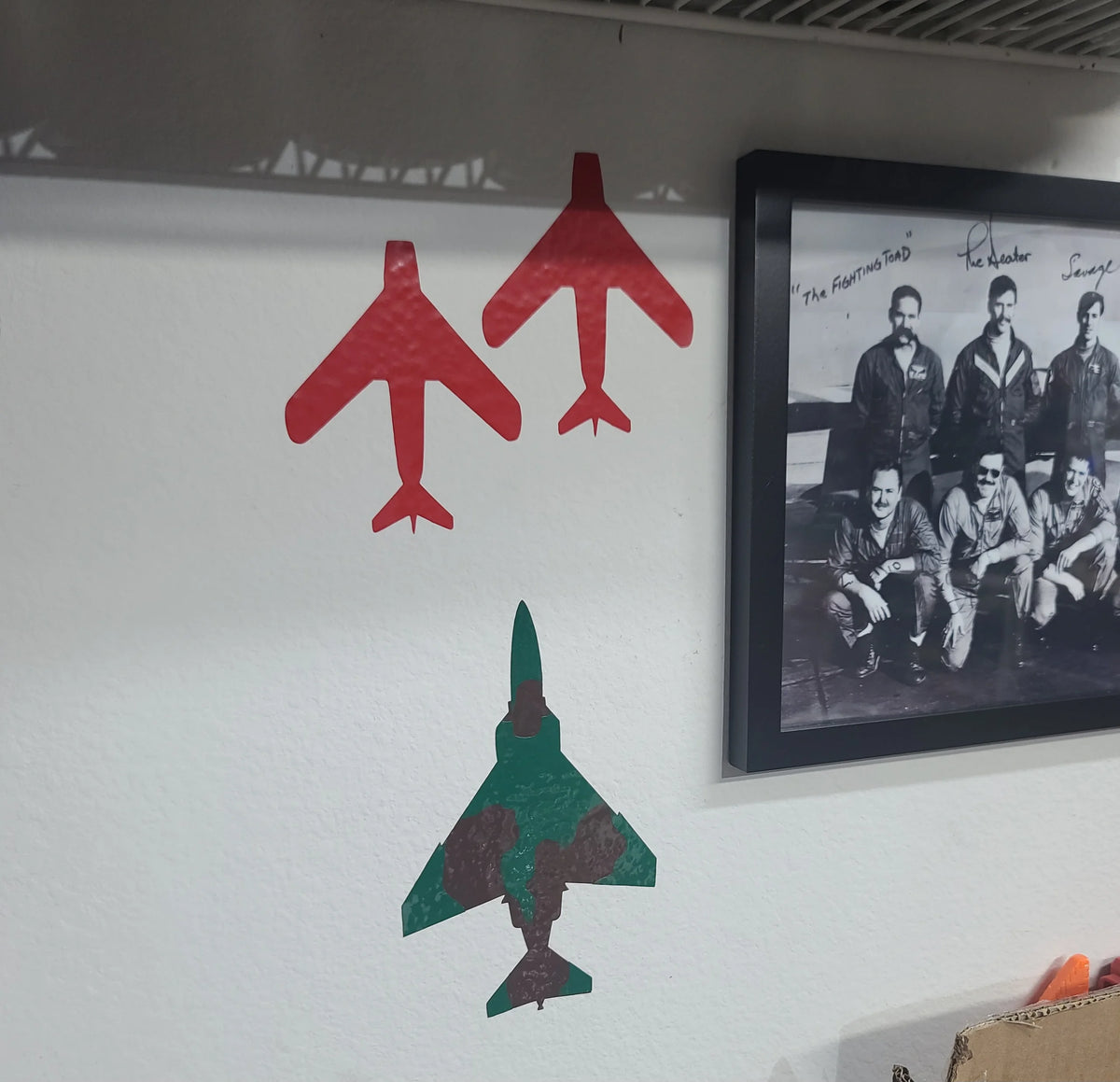 Pack of Vietnam MiG stickers with F-4 Phantom