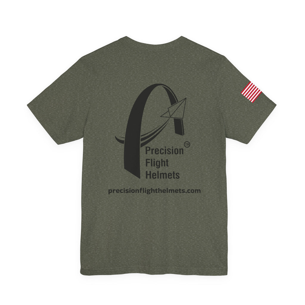 Precision Flight Helmet Logo T-Shirt