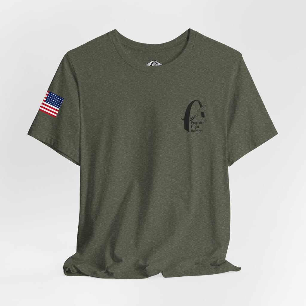 Precision Flight Helmet Logo T-Shirt