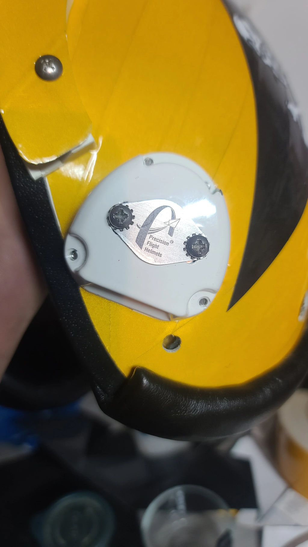 Precision Flight Helmet Oxygen Receiver Tags