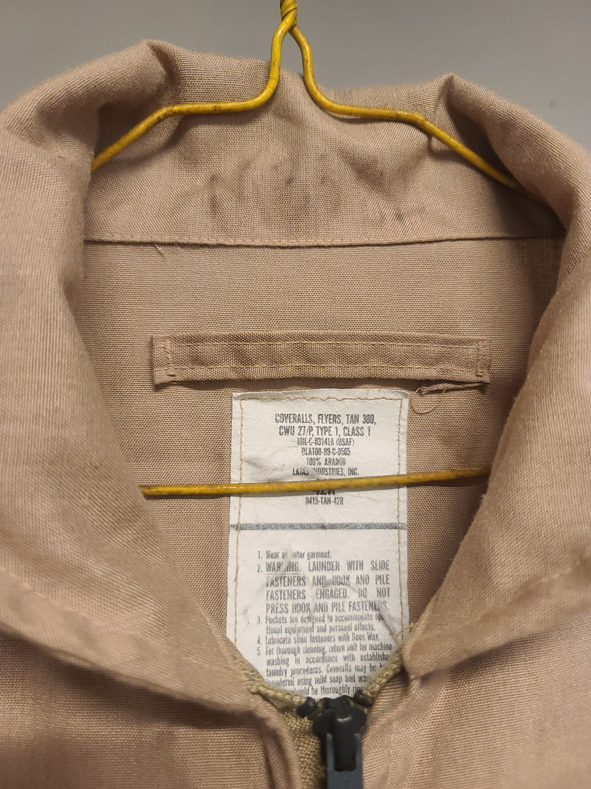 Tan CWU-27/P Flight Suit 42R