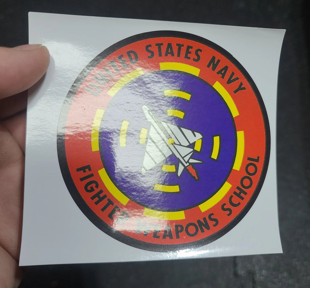 Top Gun Fighter Weapons School 4" Roundel