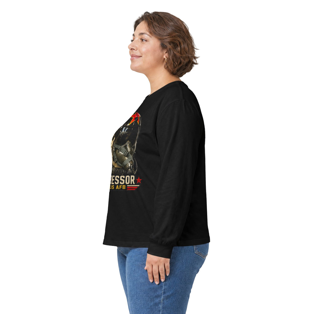 USAF Aggressor HGU-2 Pilot Helmet Long Sleeve Tee