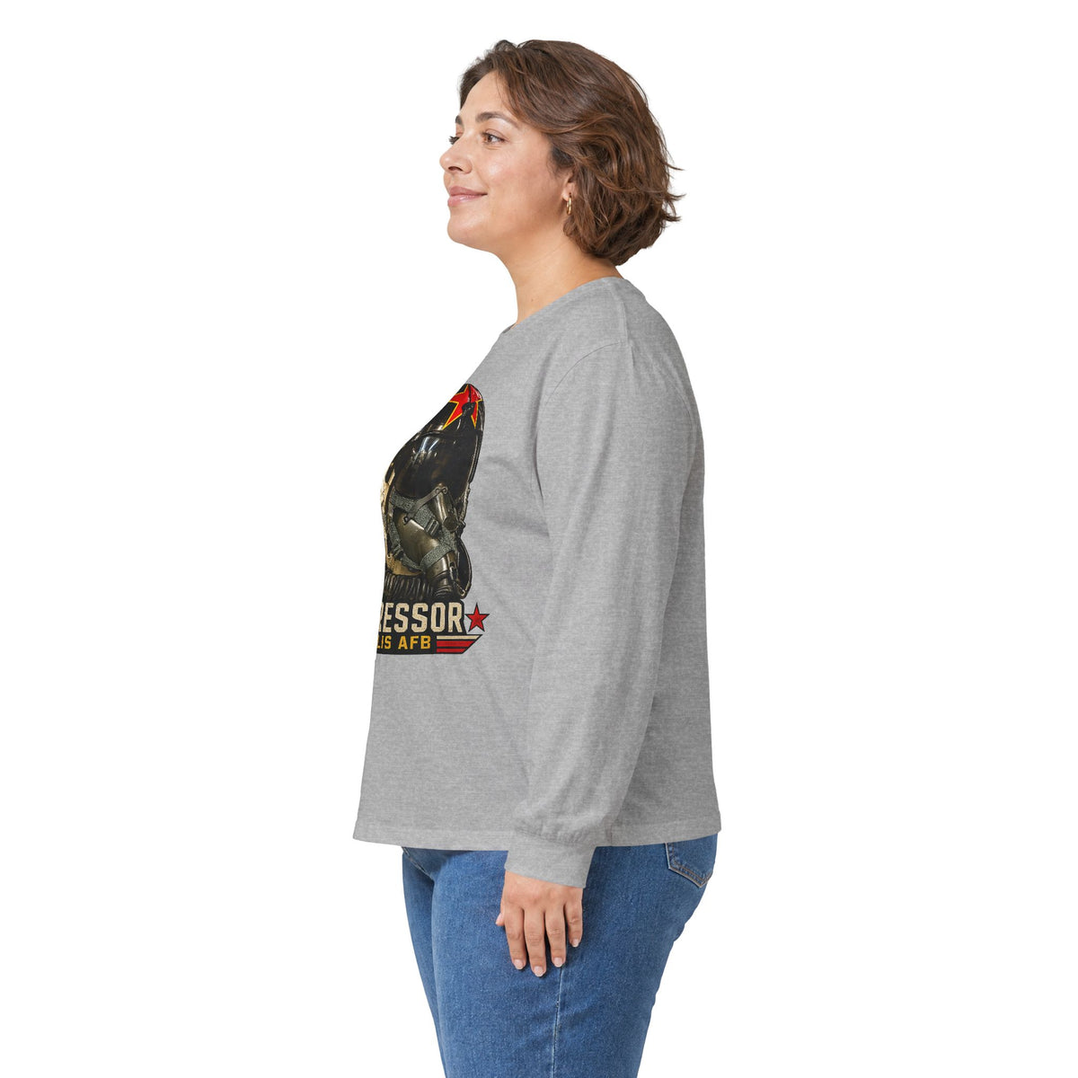 USAF Aggressor HGU-2 Pilot Helmet Long Sleeve Tee