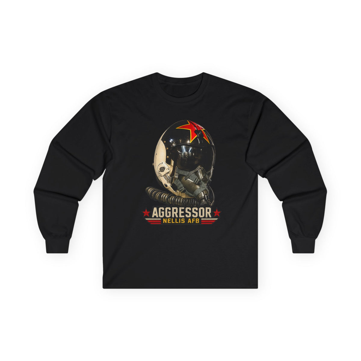 USAF Aggressor HGU-2 Pilot Helmet Long Sleeve Tee