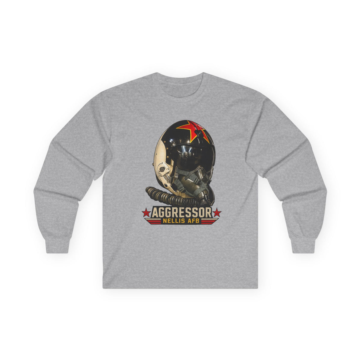 USAF Aggressor HGU-2 Pilot Helmet Long Sleeve Tee