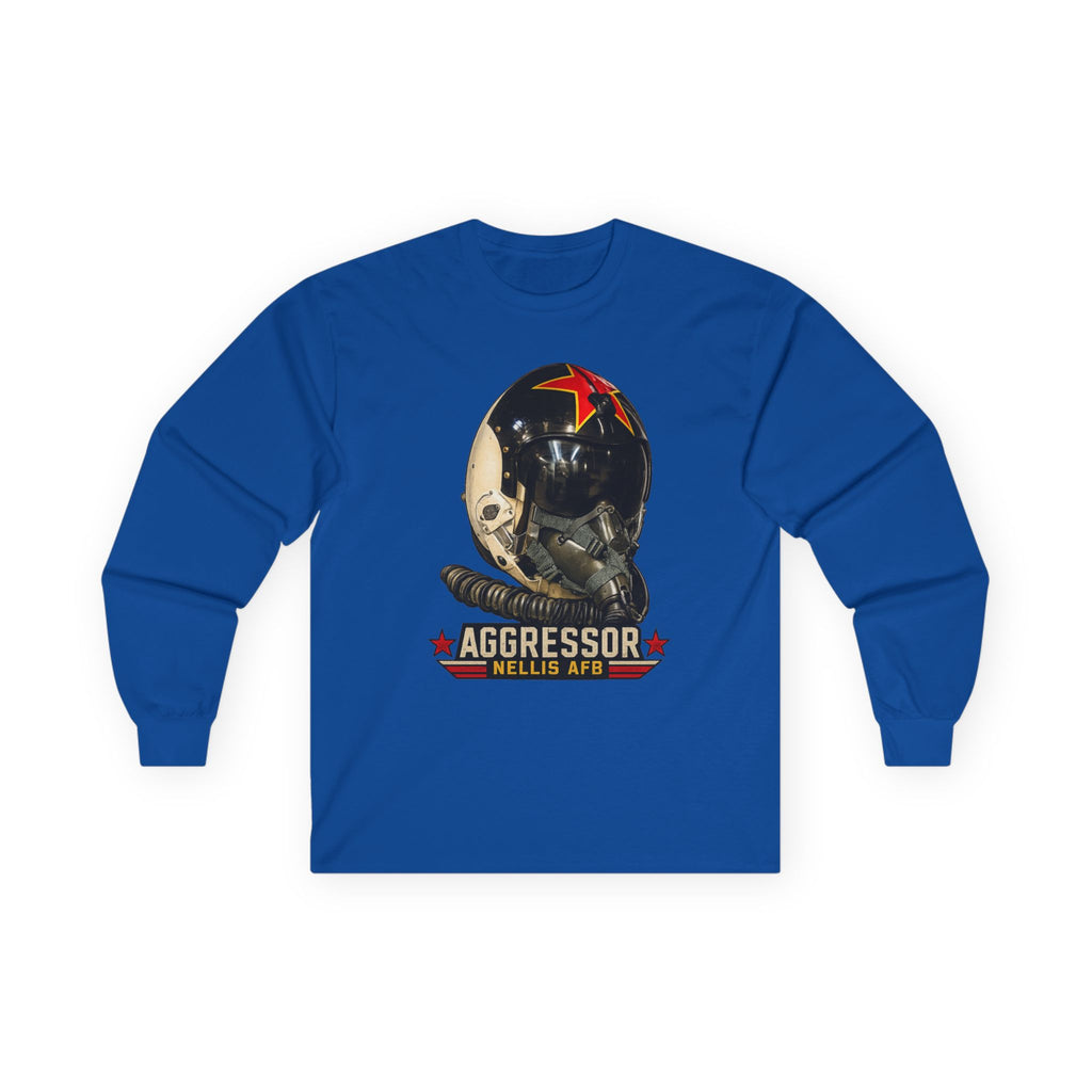 USAF Aggressor HGU-2 Pilot Helmet Long Sleeve Tee