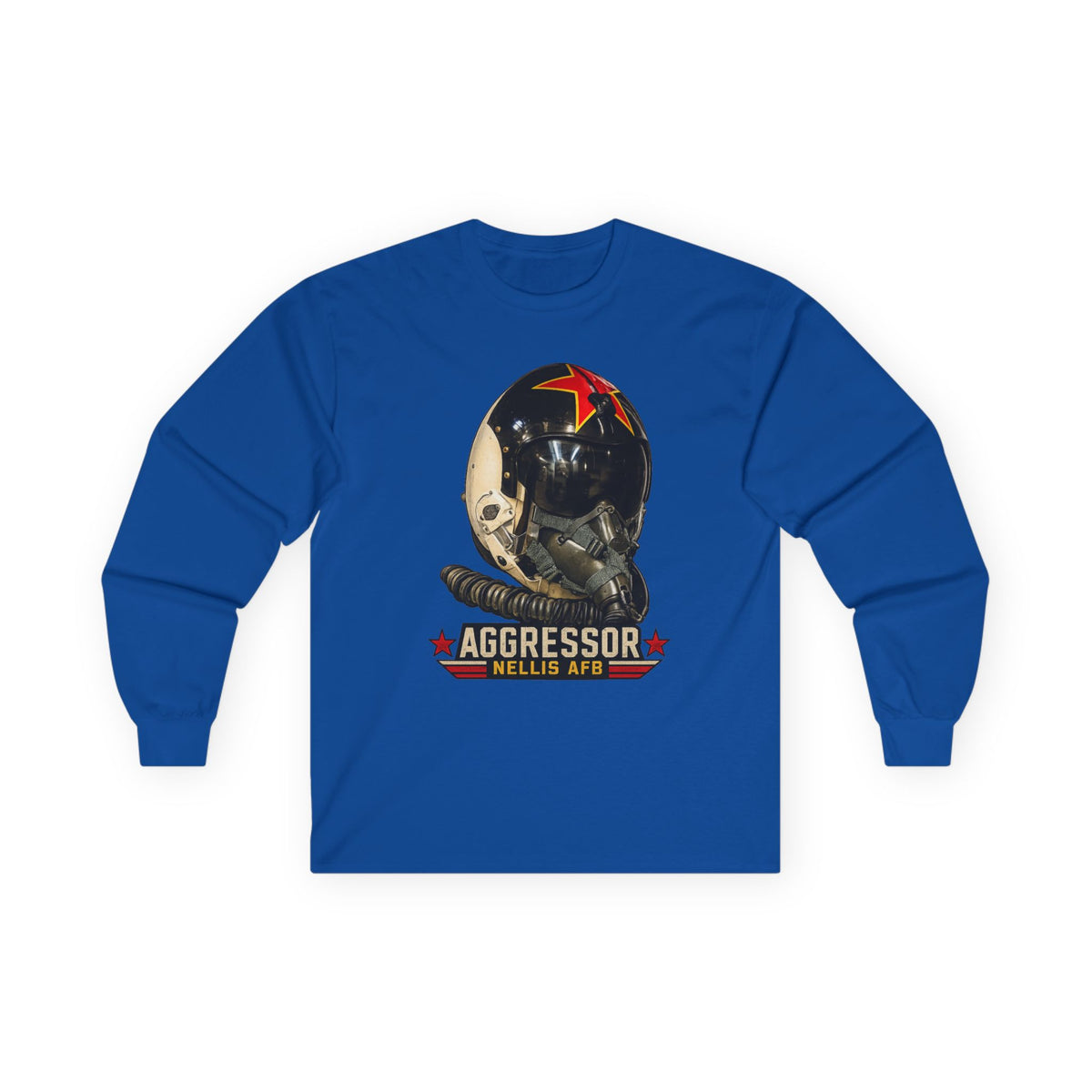 USAF Aggressor HGU-2 Pilot Helmet Long Sleeve Tee