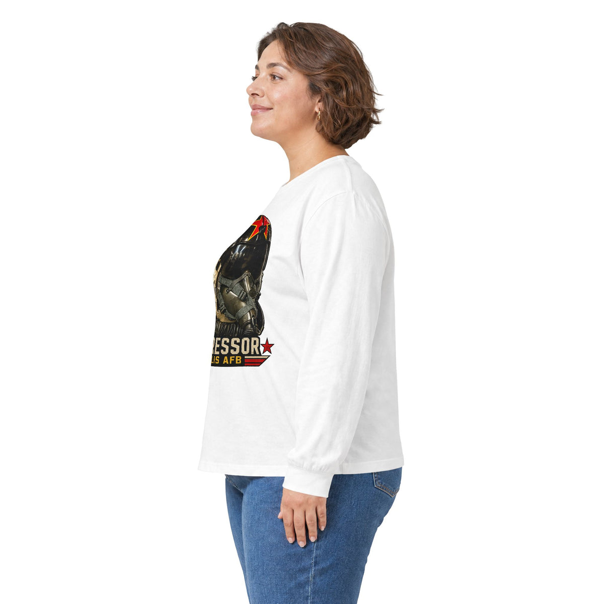 USAF Aggressor HGU-2 Pilot Helmet Long Sleeve Tee