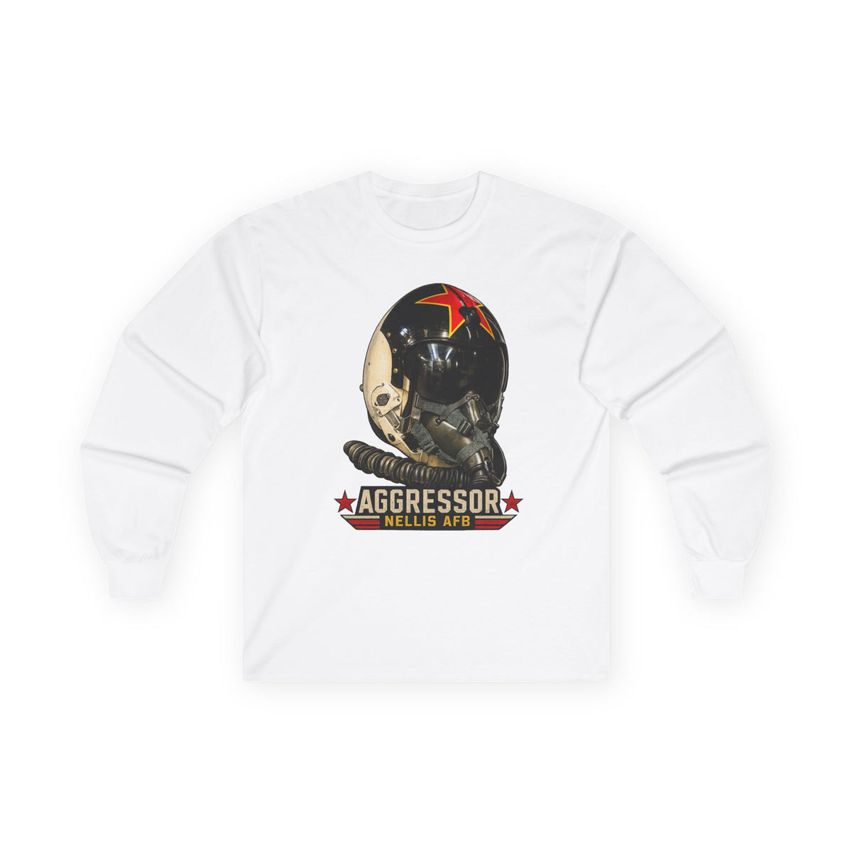 USAF Aggressor HGU-2 Pilot Helmet Long Sleeve Tee