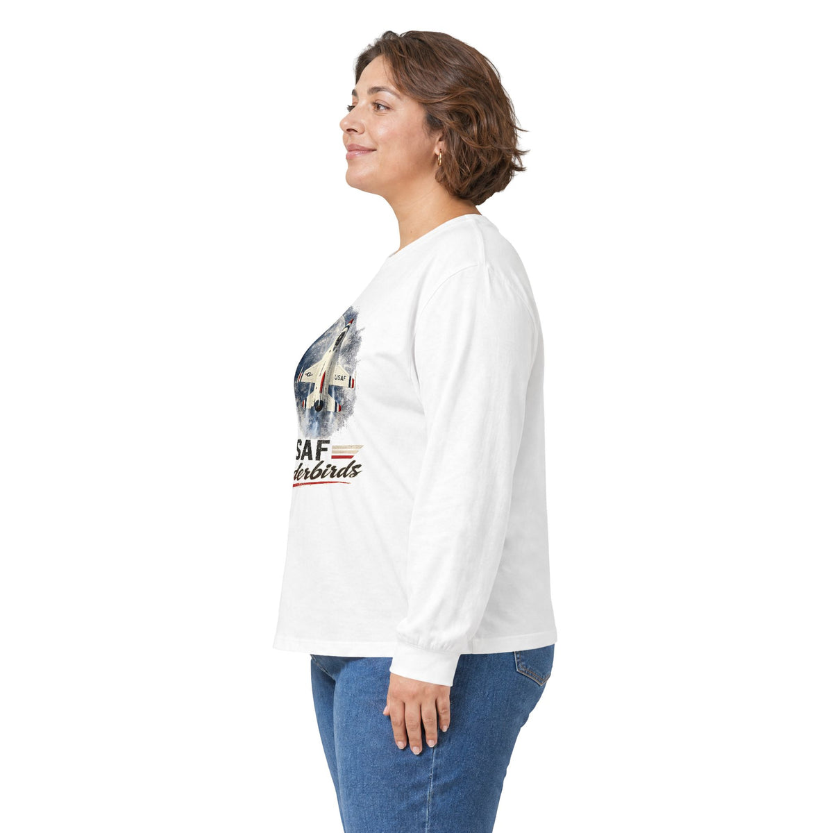 USAF Thunderbirds Moon Shot Long Sleeve Tee