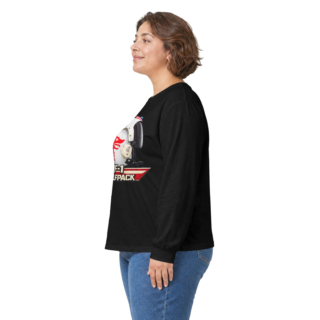 VF-1 Wolfpack HGU-33 Pilot Helmet Long Sleeve Tee