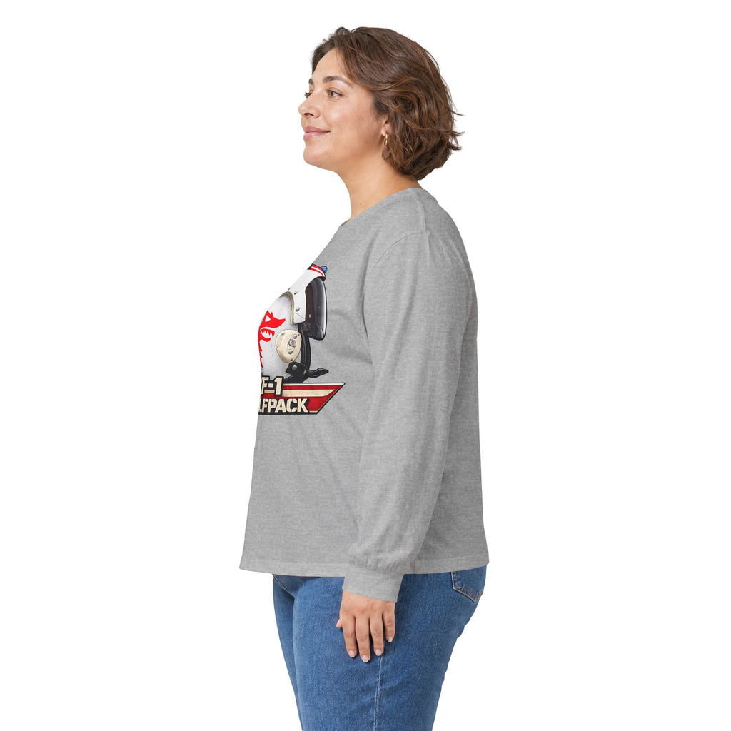 VF-1 Wolfpack HGU-33 Pilot Helmet Long Sleeve Tee