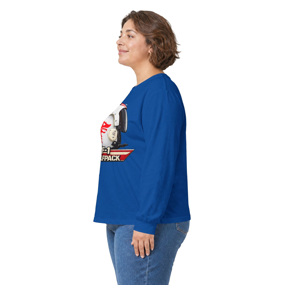 VF-1 Wolfpack HGU-33 Pilot Helmet Long Sleeve Tee