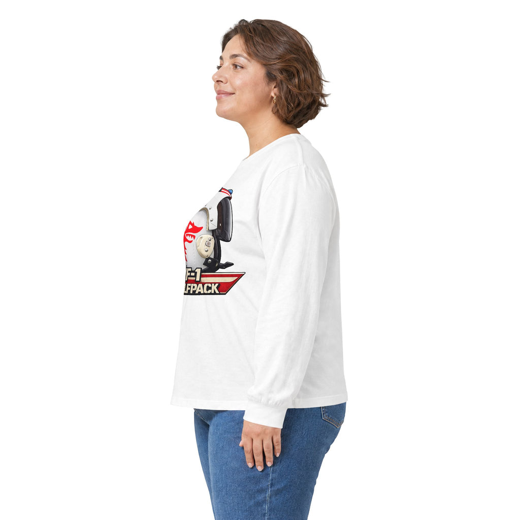 VF-1 Wolfpack HGU-33 Pilot Helmet Long Sleeve Tee