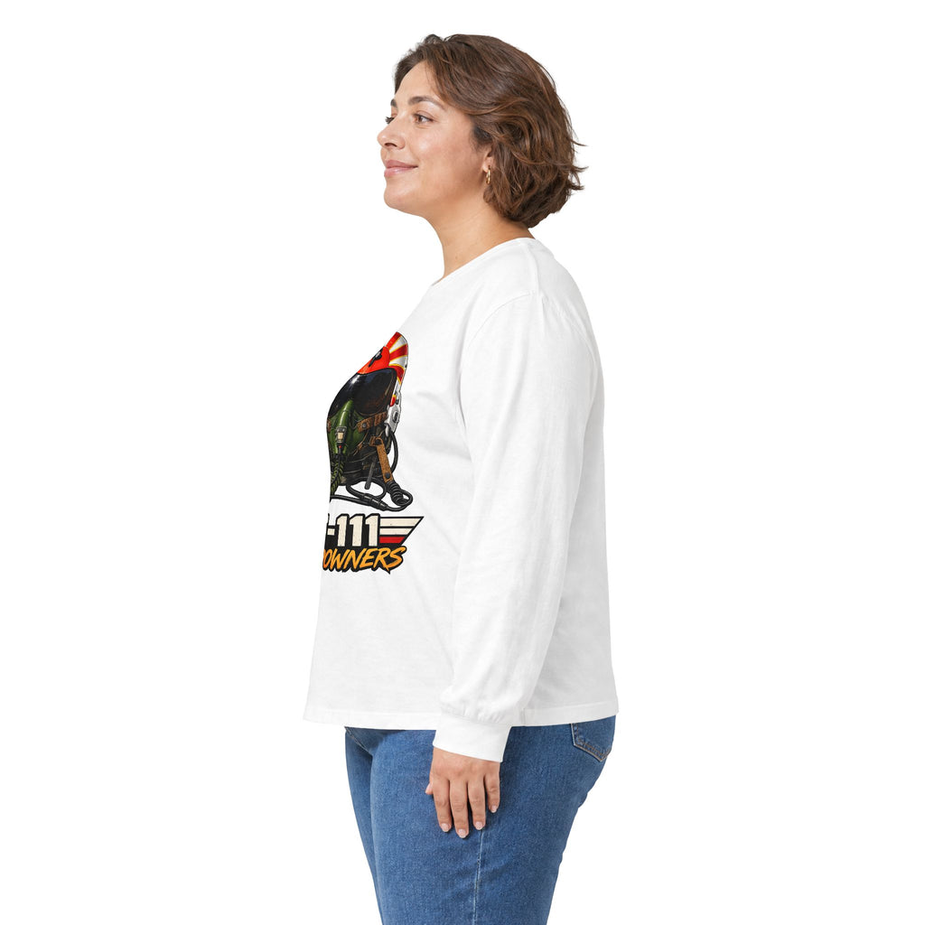 VF-111 Sundowners HGU-33 Pilot Helmet Long Sleeve Tee