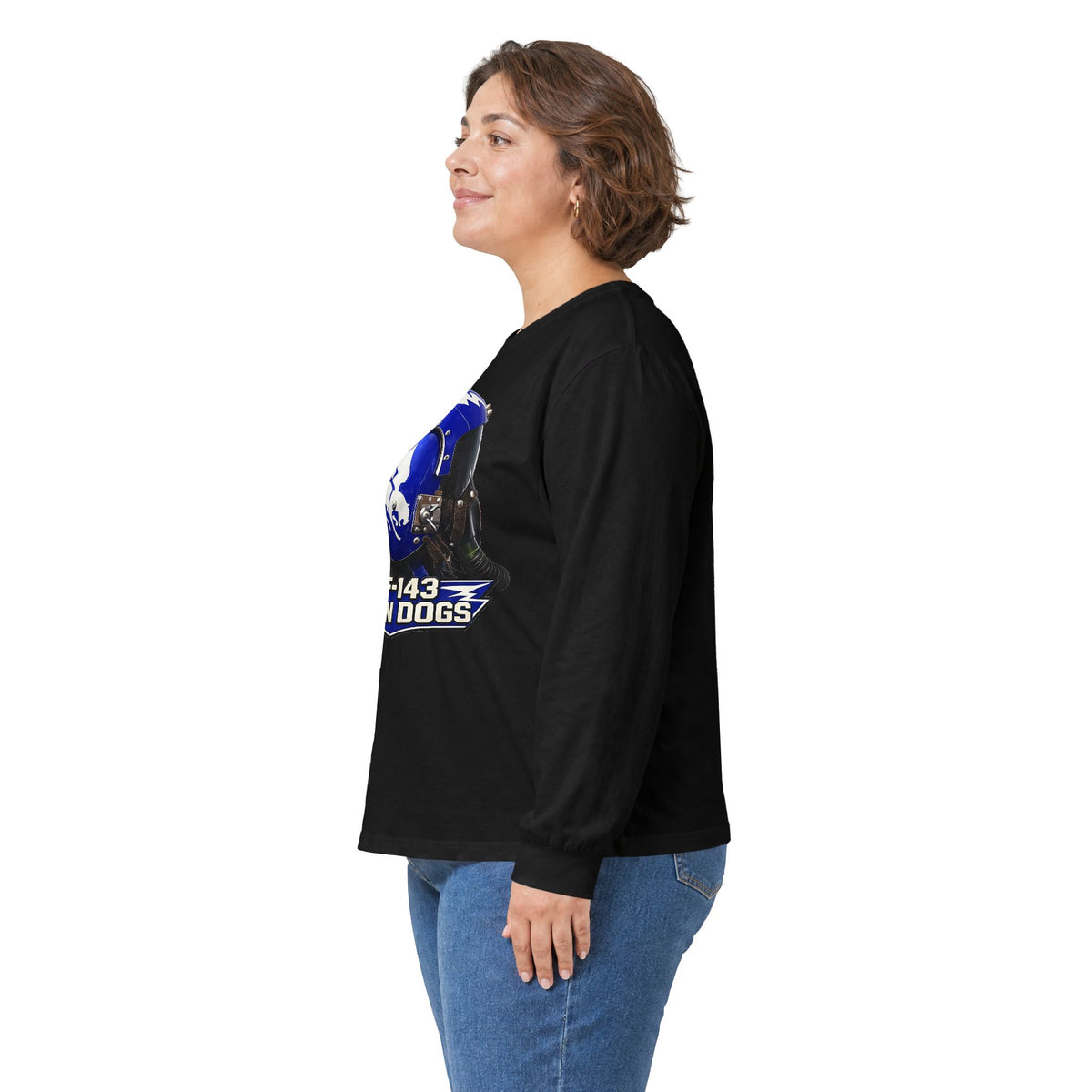 VF-143 Pukin Dogs APH-6 Pilot Helmet Long Sleeve Tee