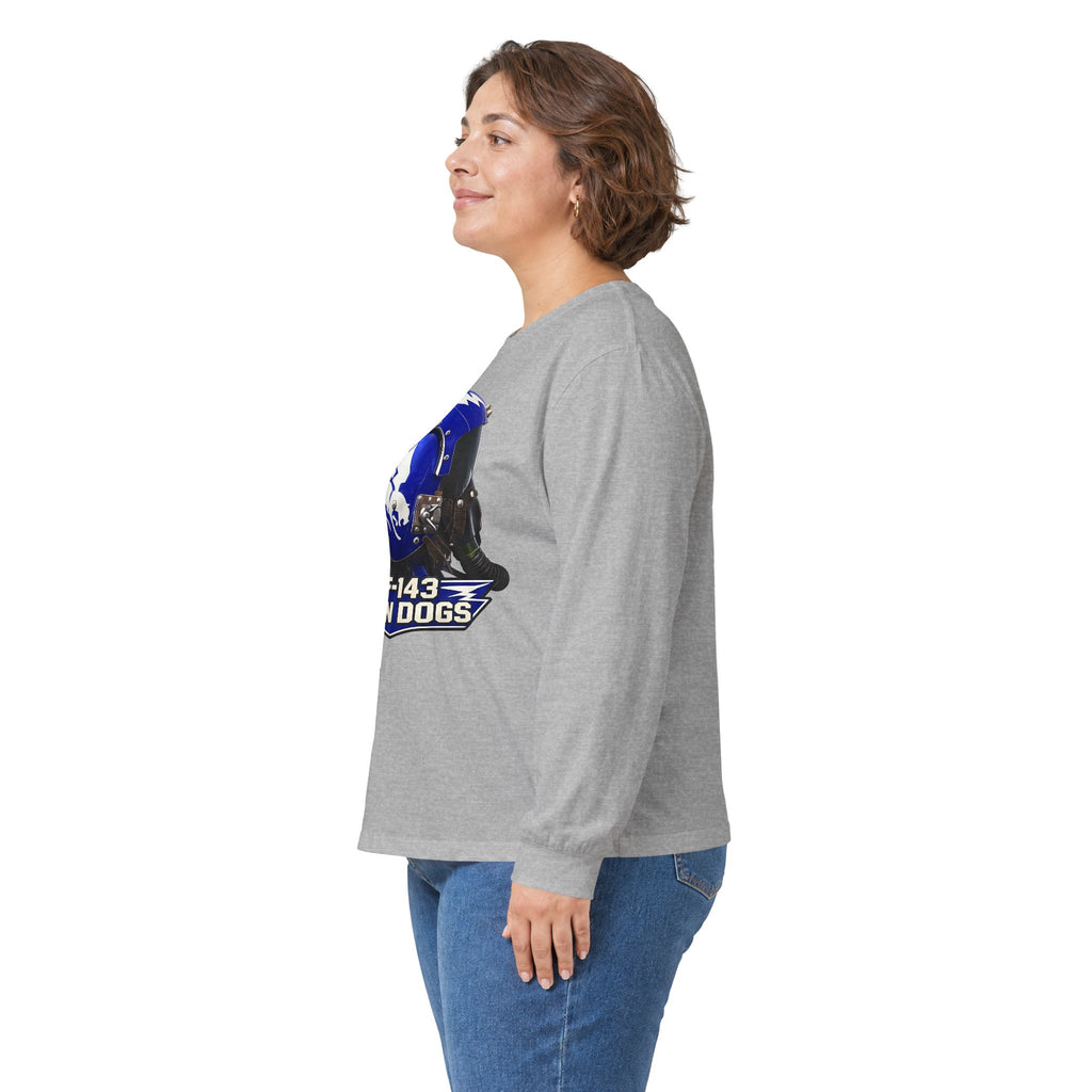 VF-143 Pukin Dogs APH-6 Pilot Helmet Long Sleeve Tee
