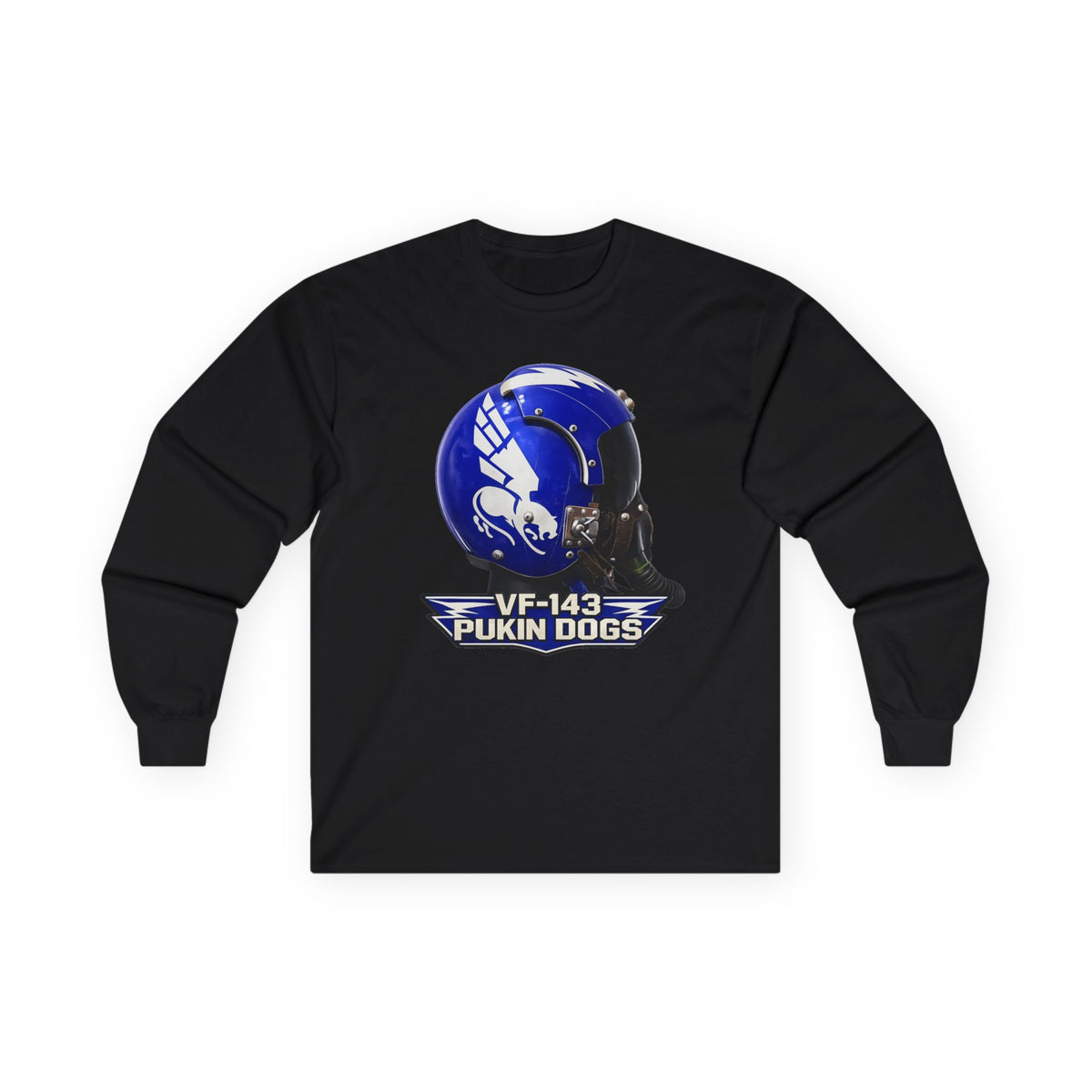 VF-143 Pukin Dogs APH-6 Pilot Helmet Long Sleeve Tee