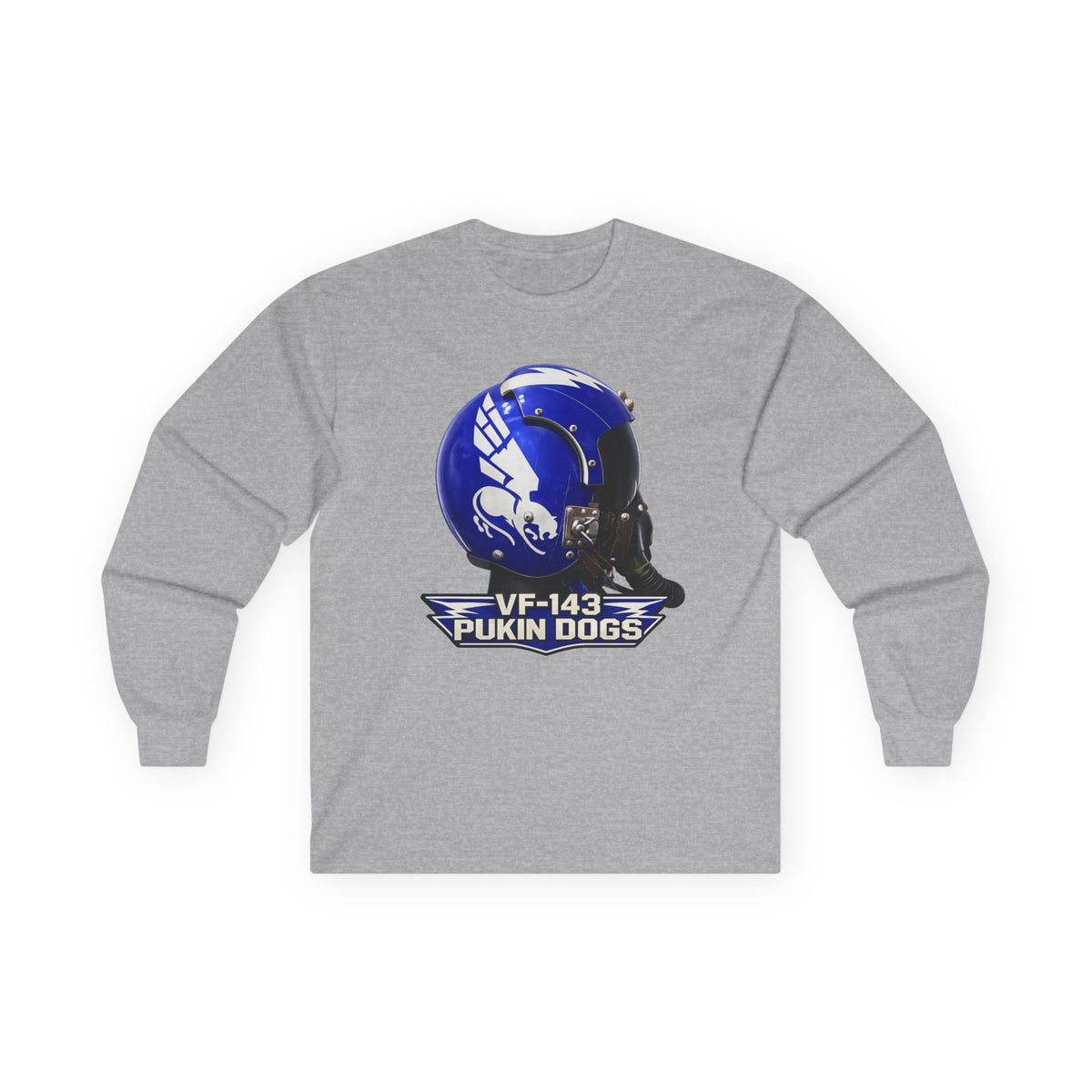 VF-143 Pukin Dogs APH-6 Pilot Helmet Long Sleeve Tee