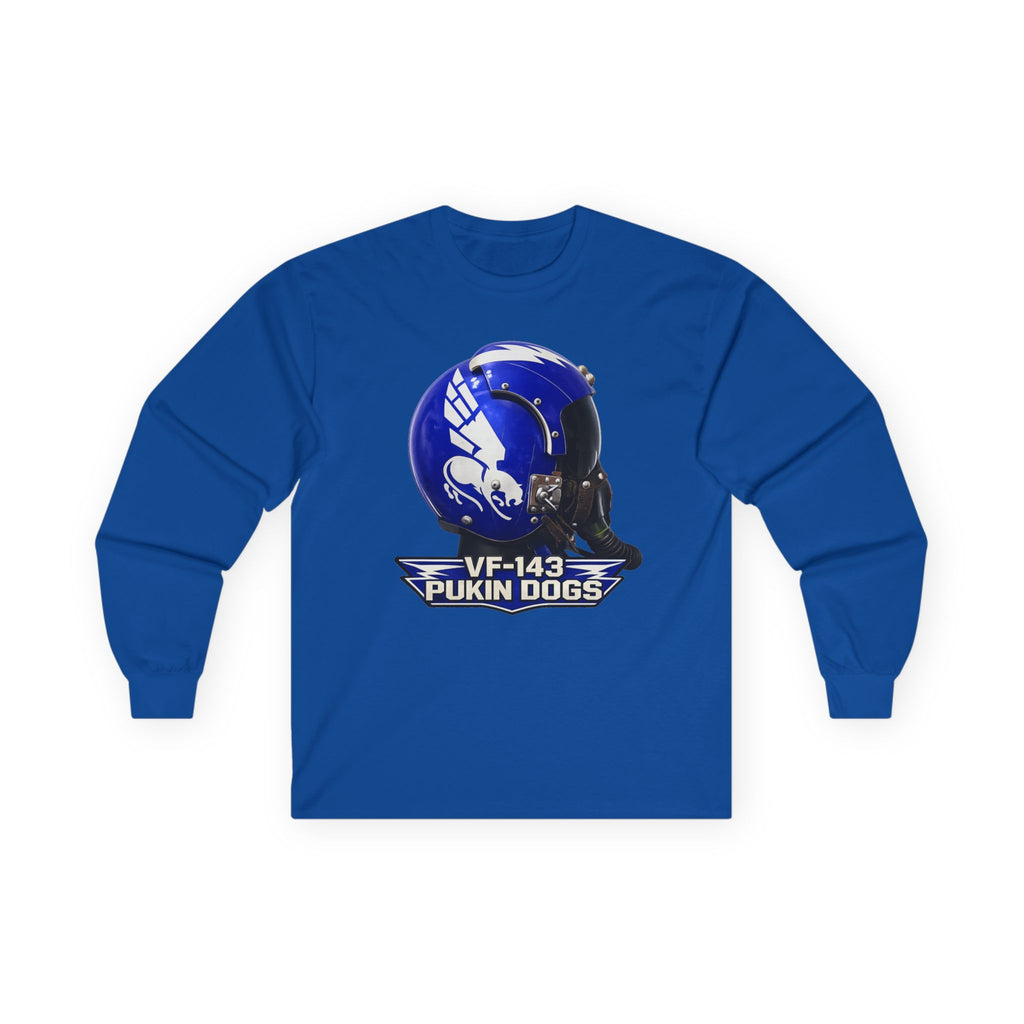 VF-143 Pukin Dogs APH-6 Pilot Helmet Long Sleeve Tee