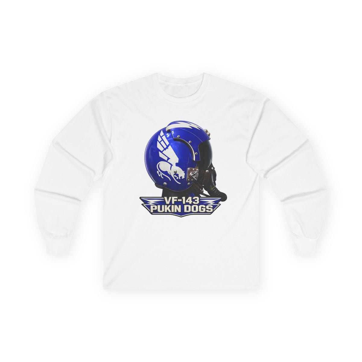 VF-143 Pukin Dogs APH-6 Pilot Helmet Long Sleeve Tee