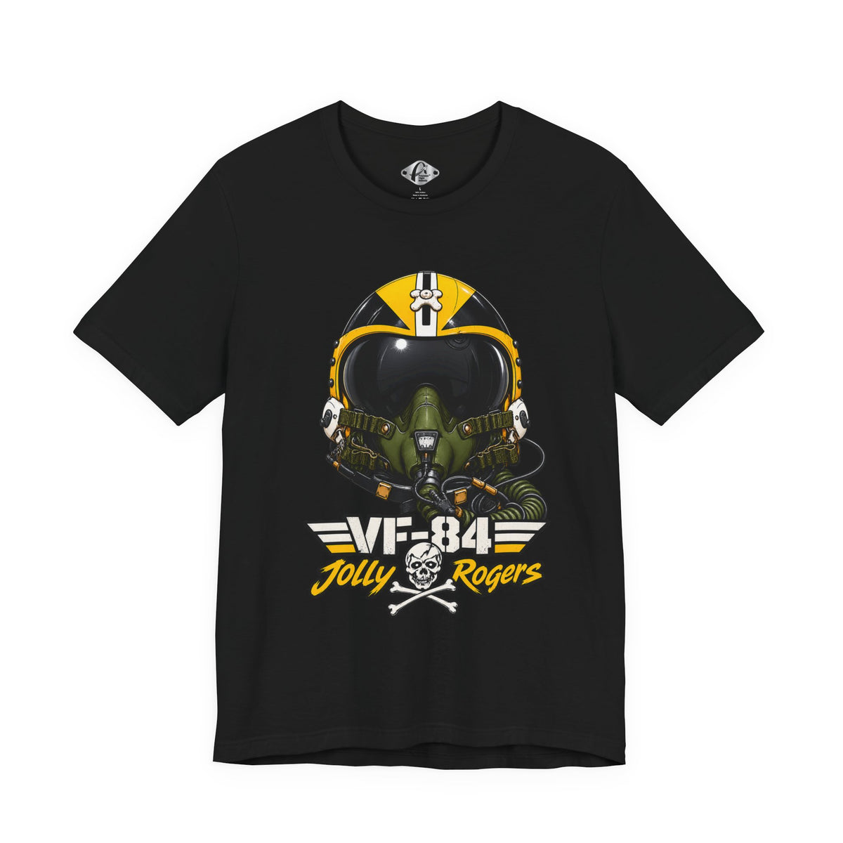 VF-84 Jolly Rogers HGU-33 Pilot Helmet Graphic T-shirt