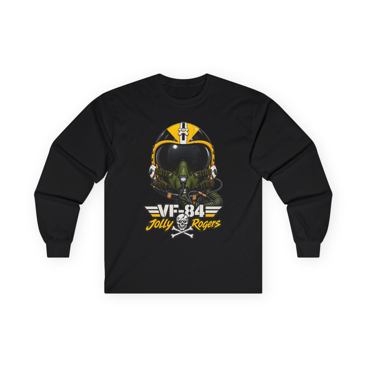 VF-84 Jolly Rogers HGU-33 Pilot Helmet Long Sleeve Tee